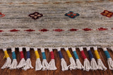 Khorjin Persian Gabbeh Handmade Wool Rug - 8' 2" X 11' 2" - Golden Nile