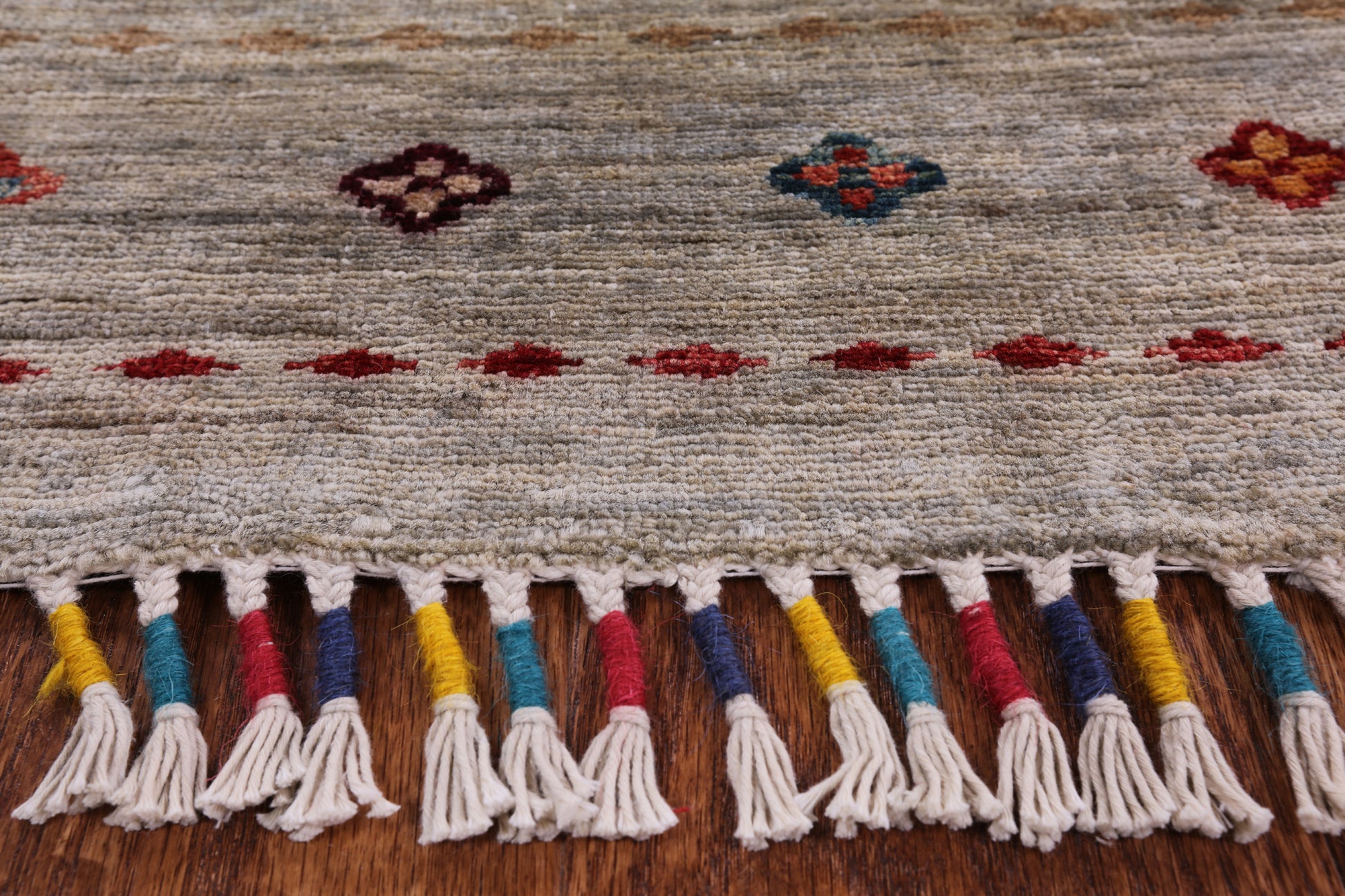 Khorjin Persian Gabbeh Handmade Wool Rug - 8' 2" X 11' 2" - Golden Nile