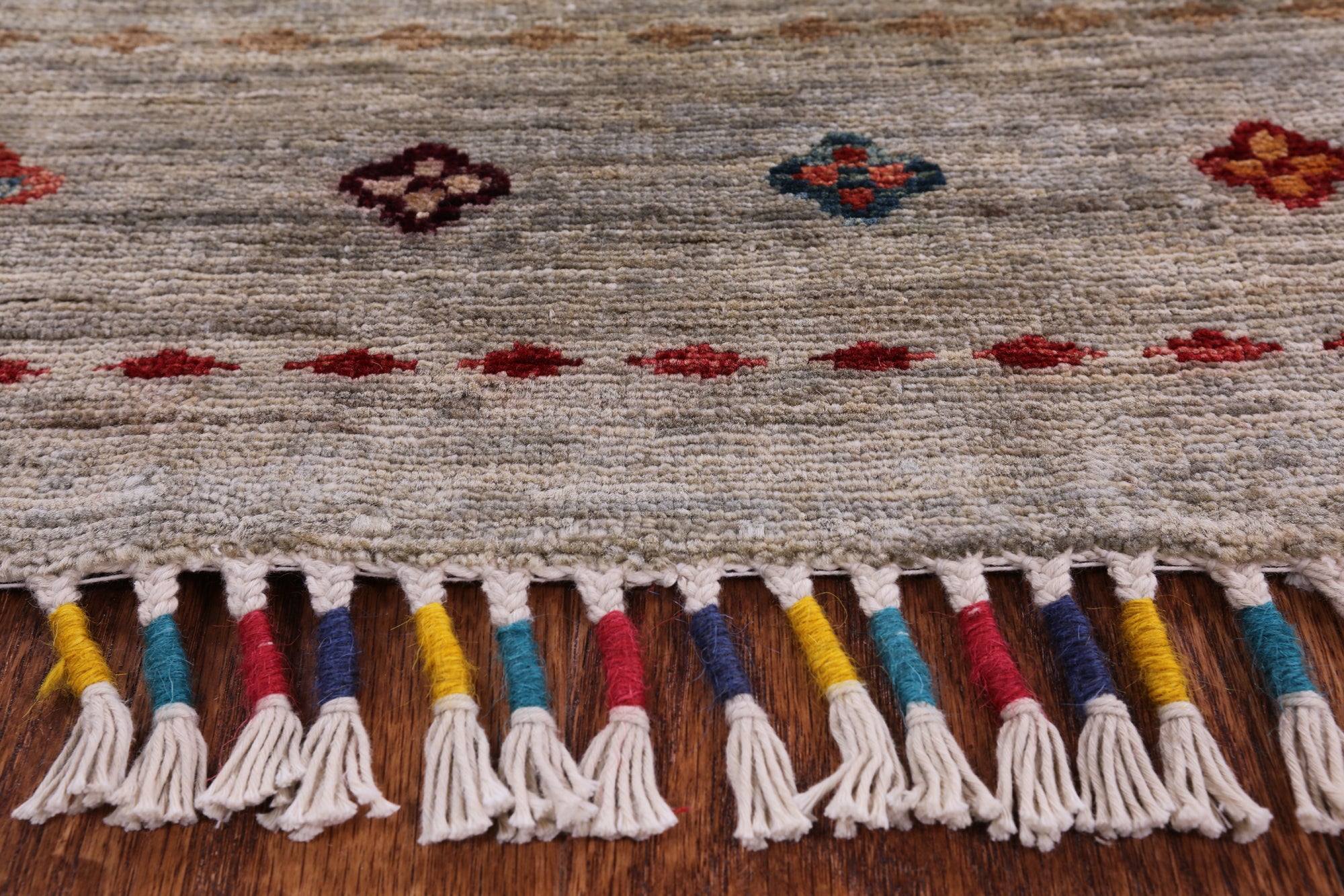Khorjin Persian Gabbeh Handmade Wool Rug - 8' 2" X 11' 2" - Golden Nile