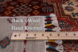 Khorjin Persian Gabbeh Handmade Wool Rug - 8' 2" X 11' 2" - Golden Nile