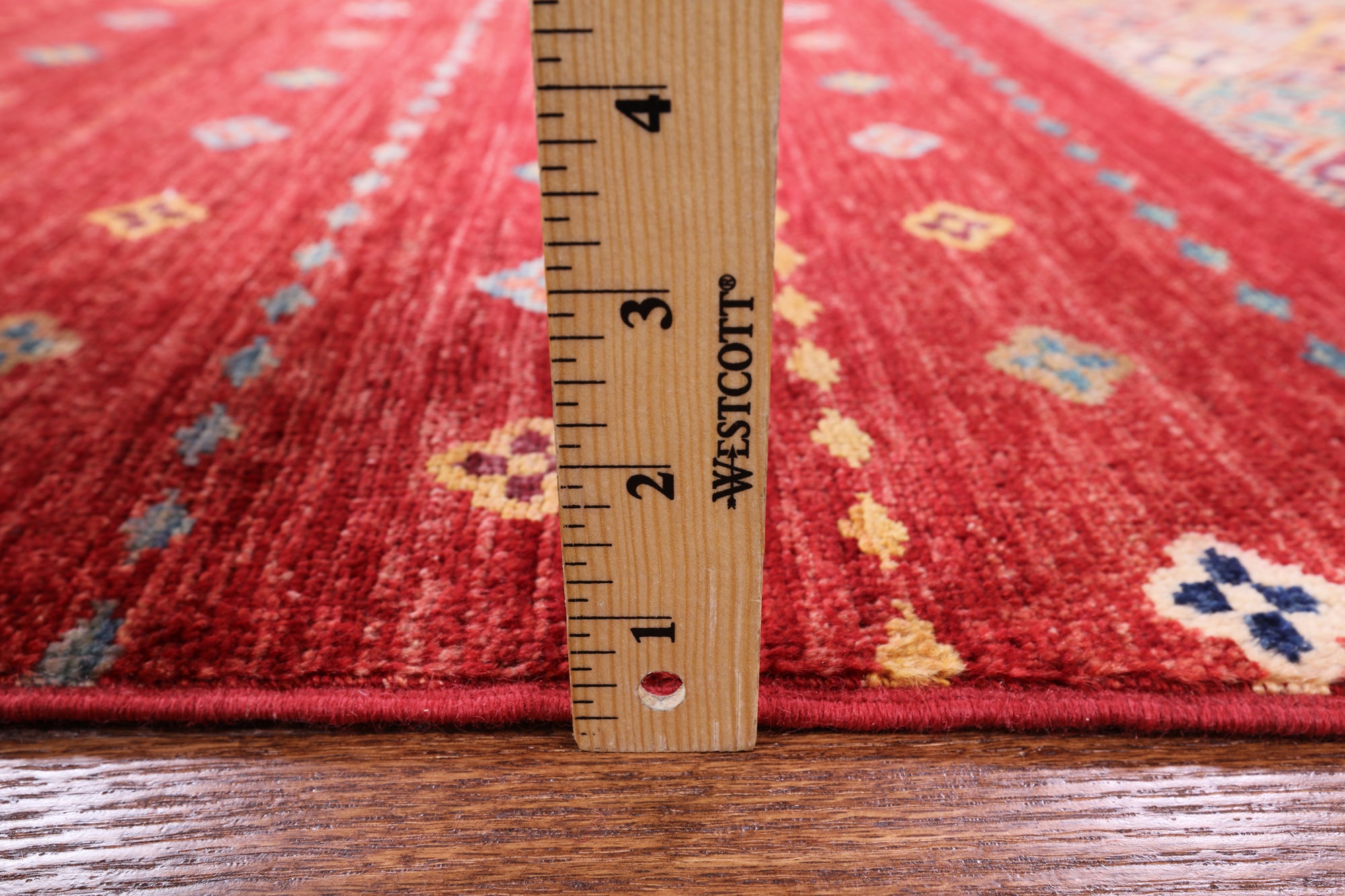 Red Khorjin Persian Gabbeh Handmade Wool Area Rug - 8' 4" X 11' 4" - Golden Nile