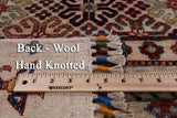 Ivory Tribal Gabbeh Hand Knotted Wool Area Rug - 8' 2" X 11' 10" - Golden Nile