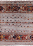 Khorjin Persian Gabbeh Hand Knotted Wool Area Rug - 8' 4" X 11' 4" - Golden Nile