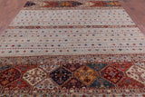 Khorjin Persian Gabbeh Hand Knotted Wool Area Rug - 8' 4" X 11' 4" - Golden Nile