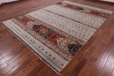 Khorjin Persian Gabbeh Hand Knotted Wool Area Rug - 8' 4" X 11' 4" - Golden Nile