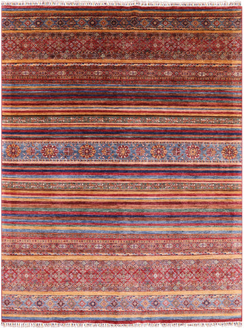 Khorjin Persian Gabbeh Hand Knotted Wool Area Rug - 8' 2