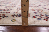 Ivory Persian Gabbeh Hand Knotted Wool Area Rug - 8' 3" X 11' 6" - Golden Nile