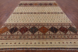 Khorjin Persian Gabbeh Hand Knotted Wool Area Rug - 8' 2" X 11' 3" - Golden Nile