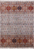 Khorjin Persian Gabbeh Hand Knotted Wool Rug - 4' 10" X 6' 9" - Golden Nile