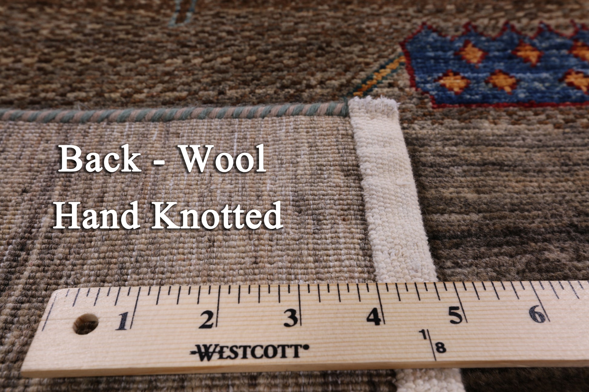 Tribal Gabbeh Hand Knotted Wool Rug - 5' 6" X 7' 10" - Golden Nile