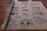 Gabbeh Hand Knotted Wool Area Rug - 6' 8" X 9' 7" - Golden Nile