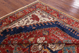 Red Persian Fine Serapi Hand Knotted Wool Area Rug - 9' 9" X 12' 6" - Golden Nile