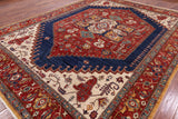 Red Persian Fine Serapi Hand Knotted Wool Area Rug - 9' 9" X 12' 6" - Golden Nile
