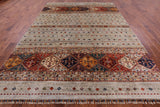 Khorjin Persian Gabbeh Hand Knotted Wool Area Rug - 8' 3" X 11' 2" - Golden Nile