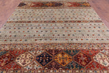 Khorjin Persian Gabbeh Hand Knotted Wool Area Rug - 8' 3" X 11' 2" - Golden Nile