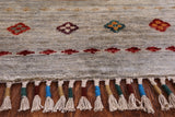 Khorjin Persian Gabbeh Hand Knotted Wool Area Rug - 8' 3" X 11' 2" - Golden Nile