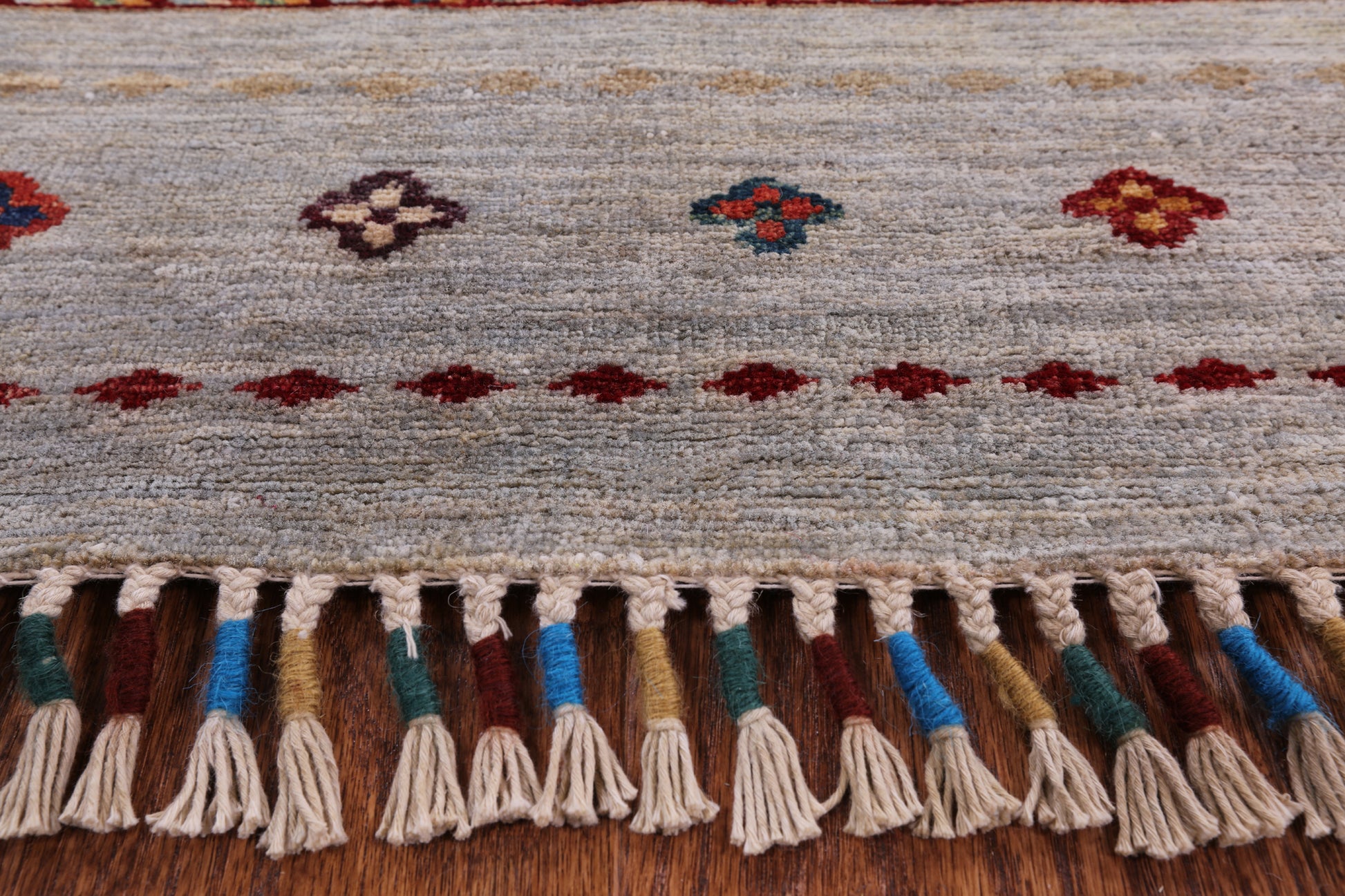 Khorjin Persian Gabbeh Hand Knotted Wool Area Rug - 8' 3" X 9' 9" - Golden Nile