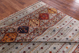 Khorjin Persian Gabbeh Handmade Wool Rug - 8' 4" X 9' 9" - Golden Nile