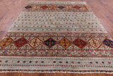 Khorjin Persian Gabbeh Handmade Wool Rug - 8' 4" X 9' 9" - Golden Nile