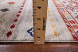 Khorjin Persian Gabbeh Handmade Wool Rug - 8' 4" X 9' 9" - Golden Nile
