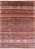 Khorjin Persian Gabbeh Handmade Wool Area Rug - 7' 10" X 10' 8" - Golden Nile