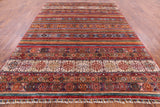 Khorjin Persian Gabbeh Handmade Wool Area Rug - 7' 10" X 10' 8" - Golden Nile