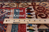 Khorjin Persian Gabbeh Handmade Wool Area Rug - 7' 10" X 10' 8" - Golden Nile