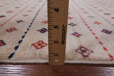 Ivory Khorjin Persian Gabbeh Hand Knotted Wool Area Rug - 5' 8" X 7' 9" - Golden Nile