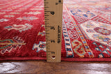 Red Persian Tribal Gabbeh Hand Knotted Wool Area Rug - 8' 3" X 9' 10" - Golden Nile