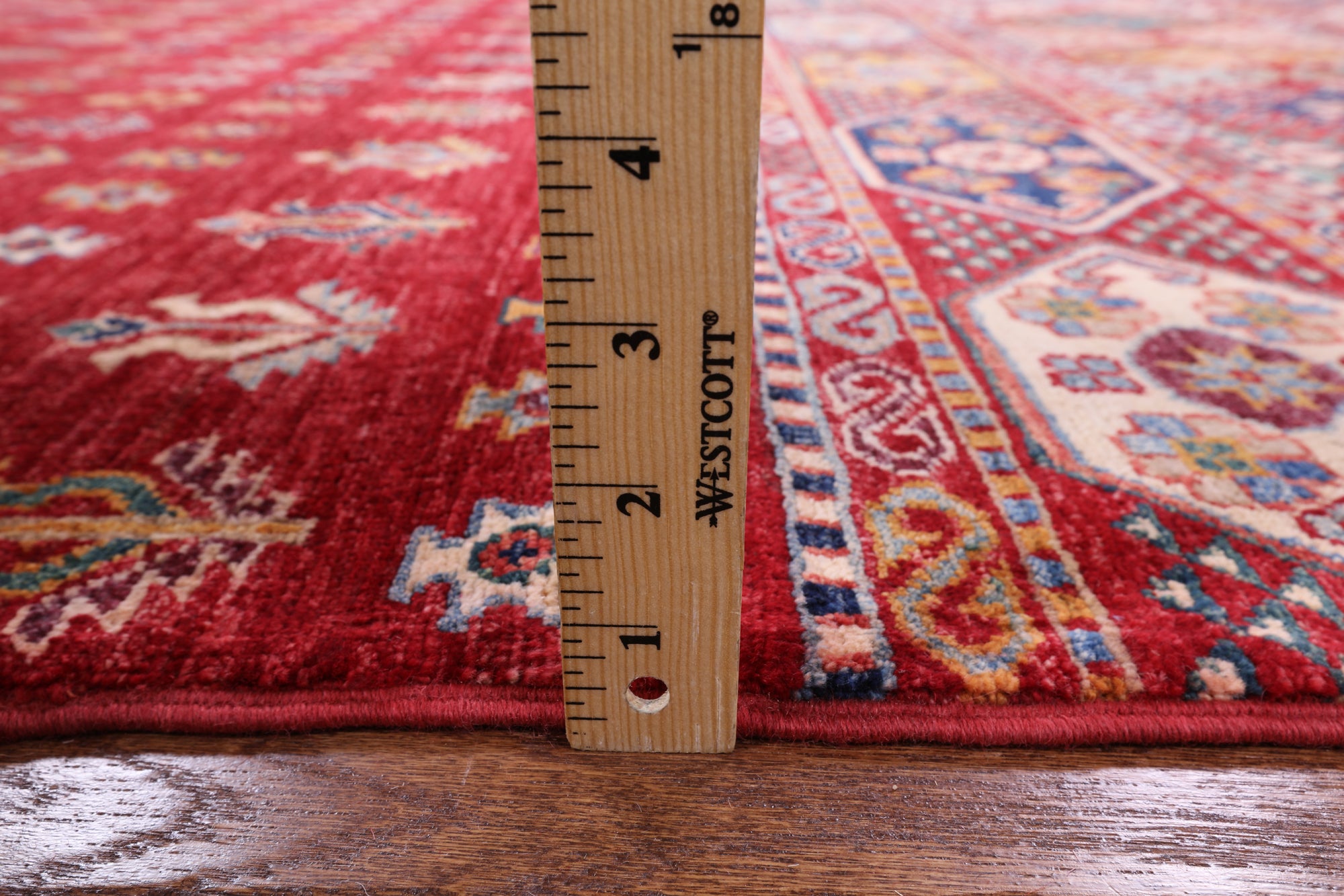 Red Persian Tribal Gabbeh Hand Knotted Wool Area Rug - 8' 3" X 9' 10" - Golden Nile
