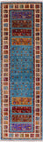 Persian Tribal Gabbeh Hand Knotted Wool Runner Rug - 2' 8" X 8' 6" - Golden Nile