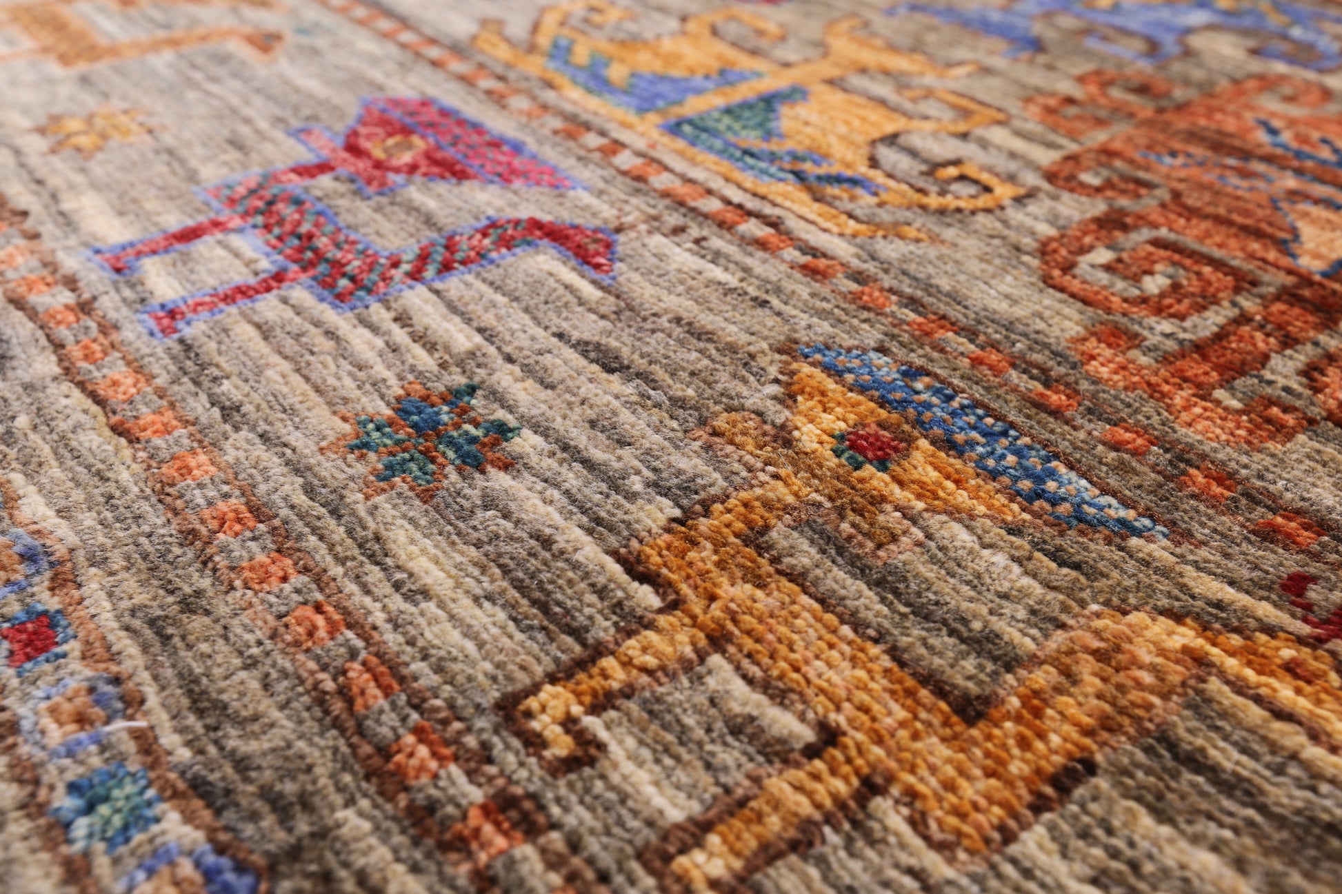 Persian Gabbeh Handmade Wool Area Rug - 5' 6" X 8' 3" - Golden Nile