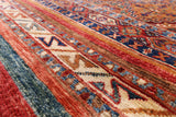 Khorjin Persian Gabbeh Hand Knotted Wool Area Rug - 5' 5" X 7' 11" - Golden Nile