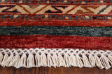 Khorjin Persian Gabbeh Hand Knotted Wool Area Rug - 5' 5" X 7' 11" - Golden Nile