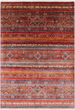 Khorjin Persian Gabbeh Hand Knotted Wool Area Rug - 5' 5" X 7' 11" - Golden Nile