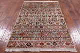Persian Gabbeh Hand Knotted Wool Area Rug - 3' 2" X 4' 11" - Golden Nile