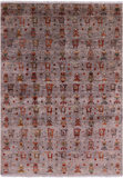 Tribal Persian Gabbeh Hand Knotted Wool Area Rug - 5' 9" X 8' 1" - Golden Nile
