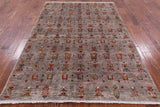 Tribal Persian Gabbeh Hand Knotted Wool Area Rug - 5' 9" X 8' 1" - Golden Nile