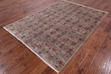 Tribal Persian Gabbeh Hand Knotted Wool Area Rug - 5' 9" X 8' 1" - Golden Nile