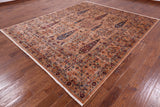 Persian Gabbeh Hand Knotted Wool Area Rug - 8' 4" X 9' 10" - Golden Nile