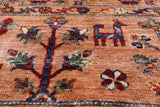 Persian Gabbeh Hand Knotted Wool Area Rug - 8' 4" X 9' 10" - Golden Nile