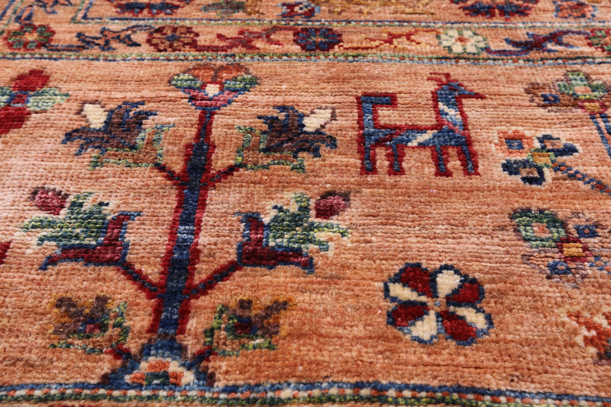 Persian Gabbeh Hand Knotted Wool Area Rug - 8' 4" X 9' 10" - Golden Nile