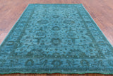 Full Pile Overdyed Hand Knotted Wool Area Rug - 6' 8" X 9' 6" - Golden Nile