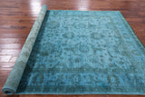 Full Pile Overdyed Hand Knotted Wool Area Rug - 6' 8" X 9' 6" - Golden Nile