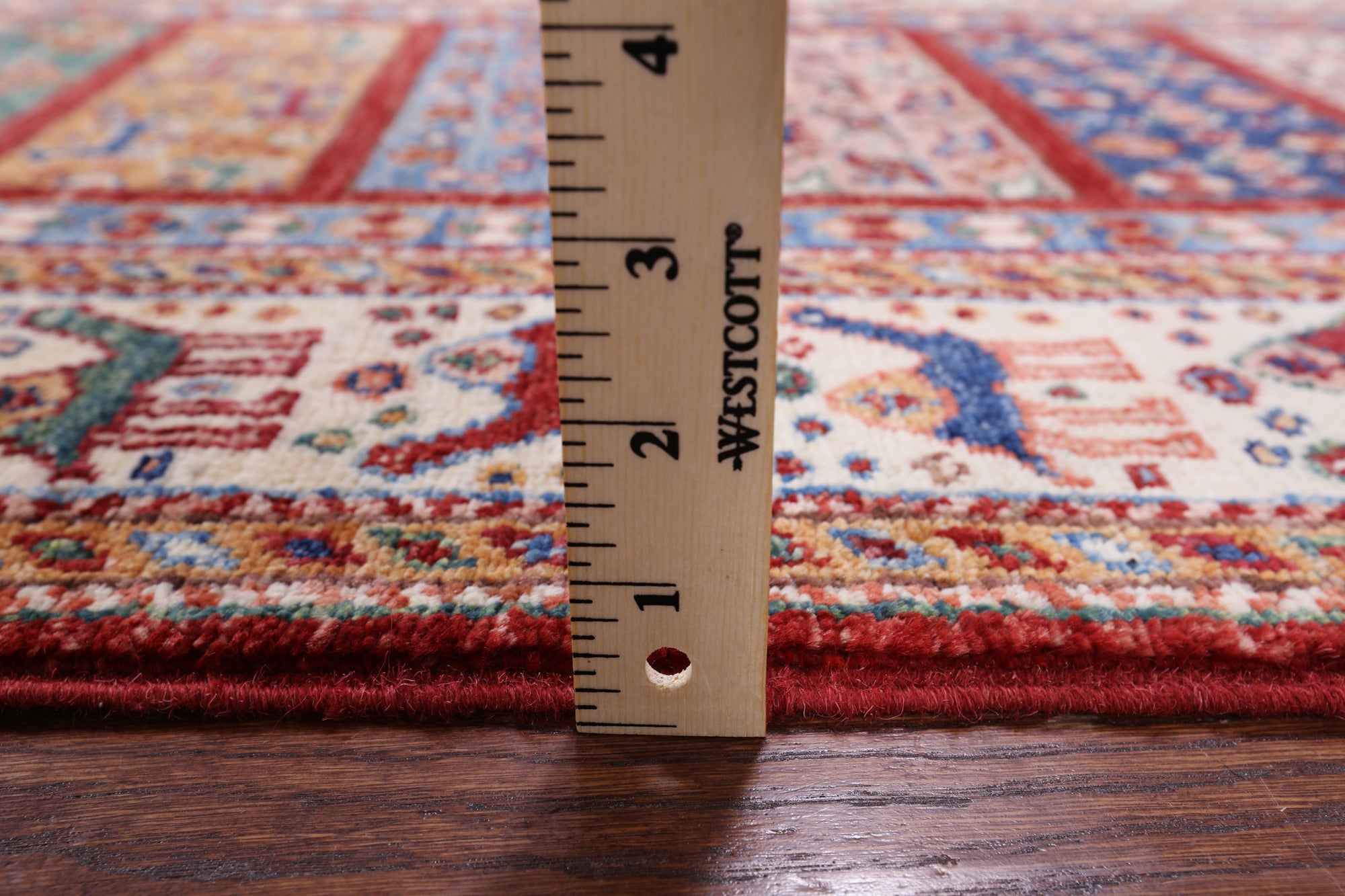 Persian Gabbeh Hand Knotted Wool Runner Rug - 2' 8" X 9' 2" - Golden Nile