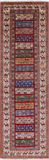 Persian Gabbeh Hand Knotted Wool Runner Rug - 2' 8" X 9' 2" - Golden Nile