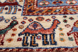 Persian Gabbeh Hand Knotted Wool Runner Rug - 2' 8" X 9' 2" - Golden Nile