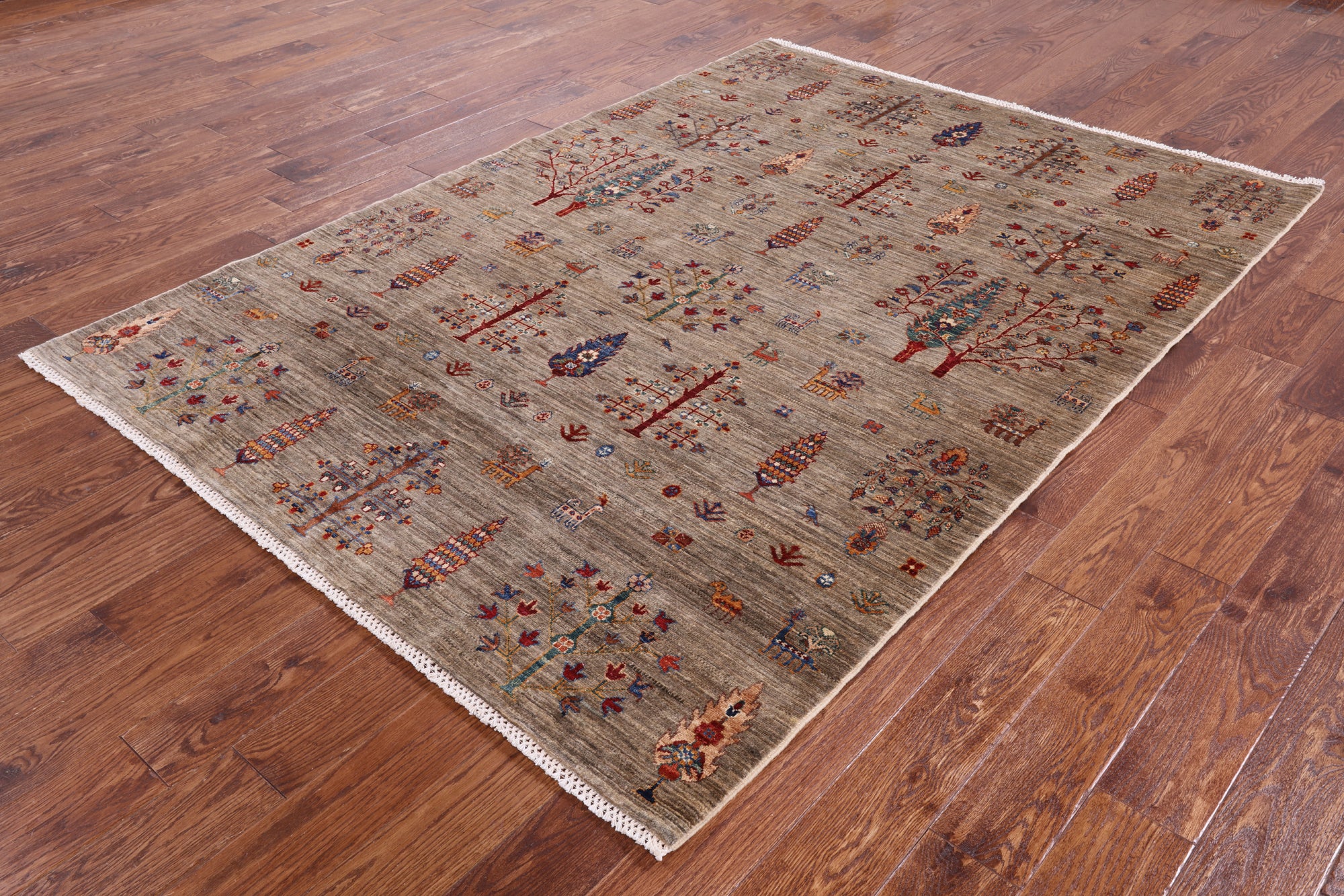 Persian Gabbeh Hand Knotted Wool Area Rug - 5' 8" X 7' 10" - Golden Nile