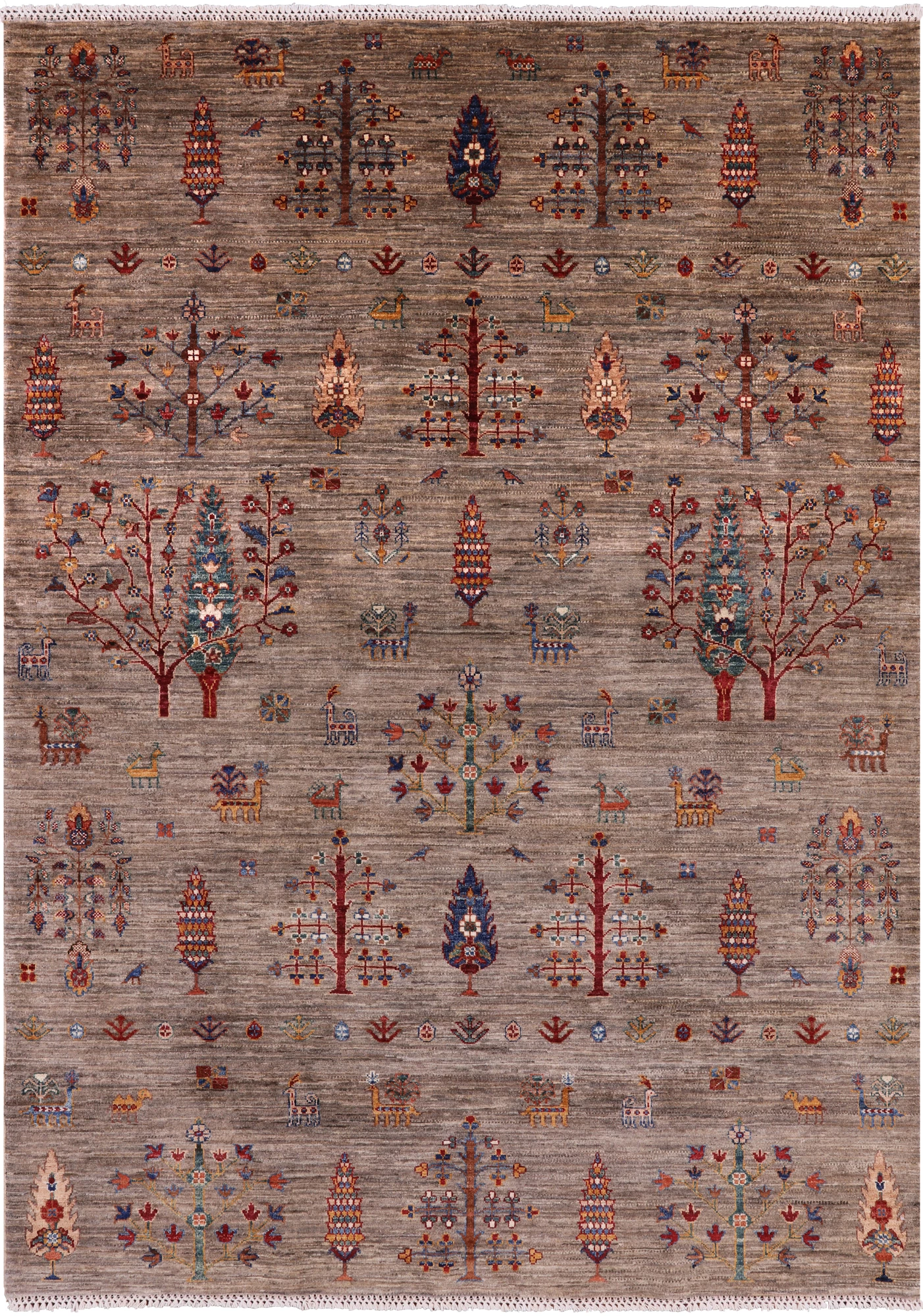 Persian Gabbeh Hand Knotted Wool Area Rug - 5' 8" X 7' 10" - Golden Nile