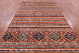 Khorjin Persian Gabbeh Handmade Wool Area Rug - 6' 8" X 9' 10" - Golden Nile